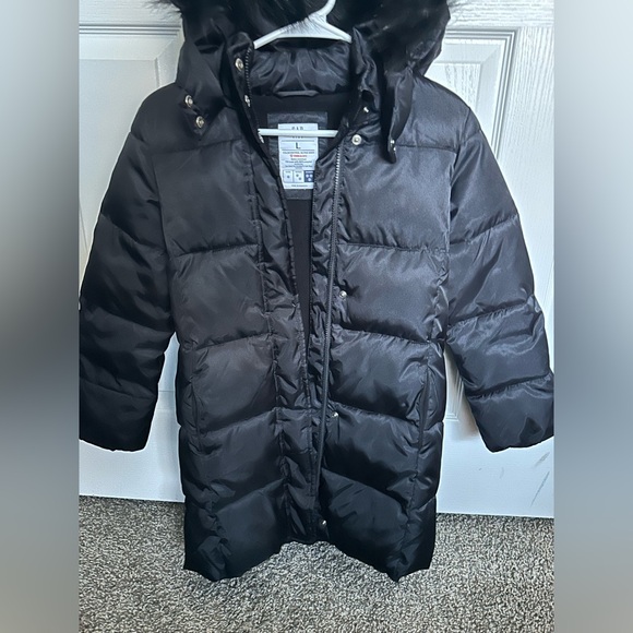 Gap Kids ColdControl Ultra Max Puffer long Parka Black size Large - Picture 3 of 14
